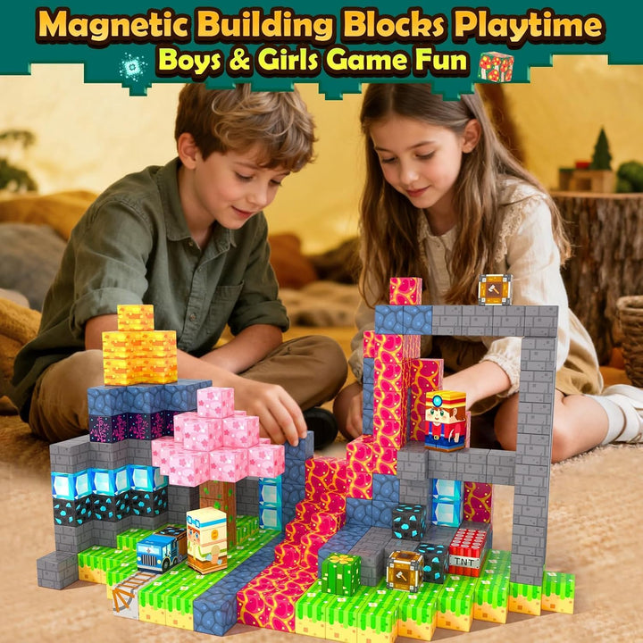 Soyee Bloques Magnéticos 150 PCS Juguetes de Construcción para Edad...