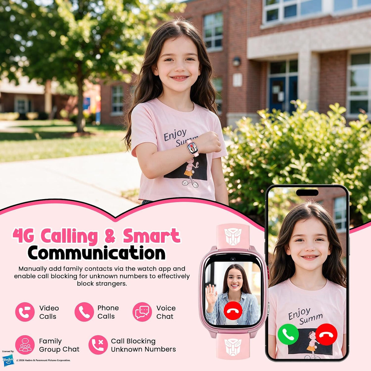 Reloj inteligente para niños, reloj inteligente con GPS 4G para niños y