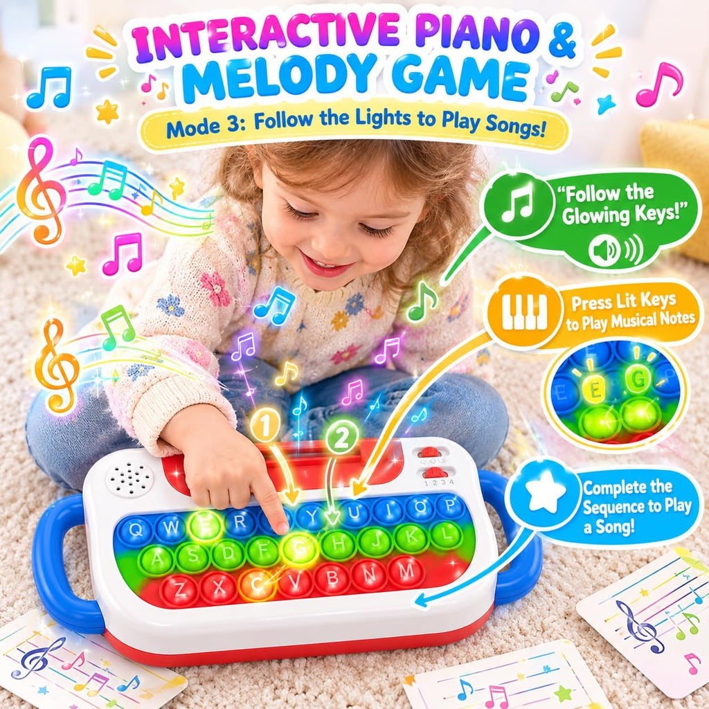 Tarjetas didácticas parlantes con teclado emergente, juguetes de