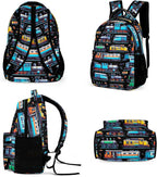 Mochila de tren con bolsa de almuerzo y estuche para lápices