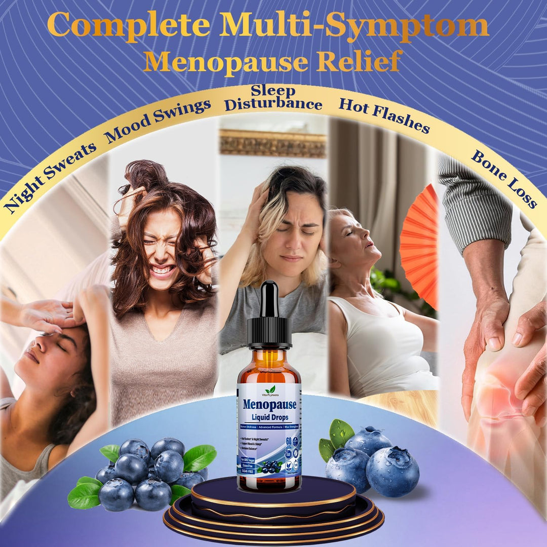 Suplementos para la menopausia, gotas líquidas, vitamina 8 en 1 par...