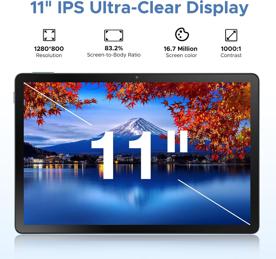 POPUX U11 Pro Android 16 Tablet con teclado, Tableta de 11 pulgadas...