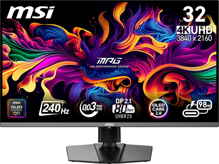 msi MPG 322URX QD-OLED Monitor de computadora de 32 pulgadas 3840 x...