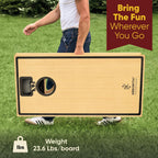 Conjunto de Tableros de Cornhole con Bolsas, Tamaño Regulado de 4x2 ft Tableros de Madera