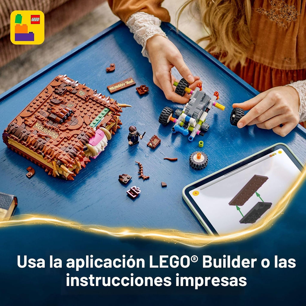 LEGO Harry Potter Libro de Monstruos Mordelón de Monstruos - Juego de Construcción para Niños - Juego de Simulación para Niños y Niñas, Edades 9+ - Minifigura Coleccionable de Neville Longbottom