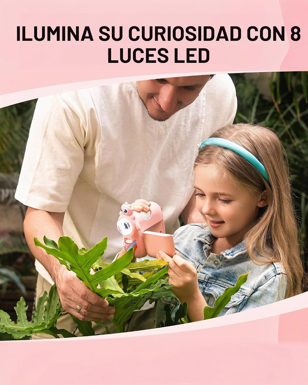 1000X Microscopio STEM para Niñas de 6-12 años, Rosa/Morada