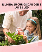 1000X Microscopio STEM para Niñas de 6-12 años, Rosa/Morada