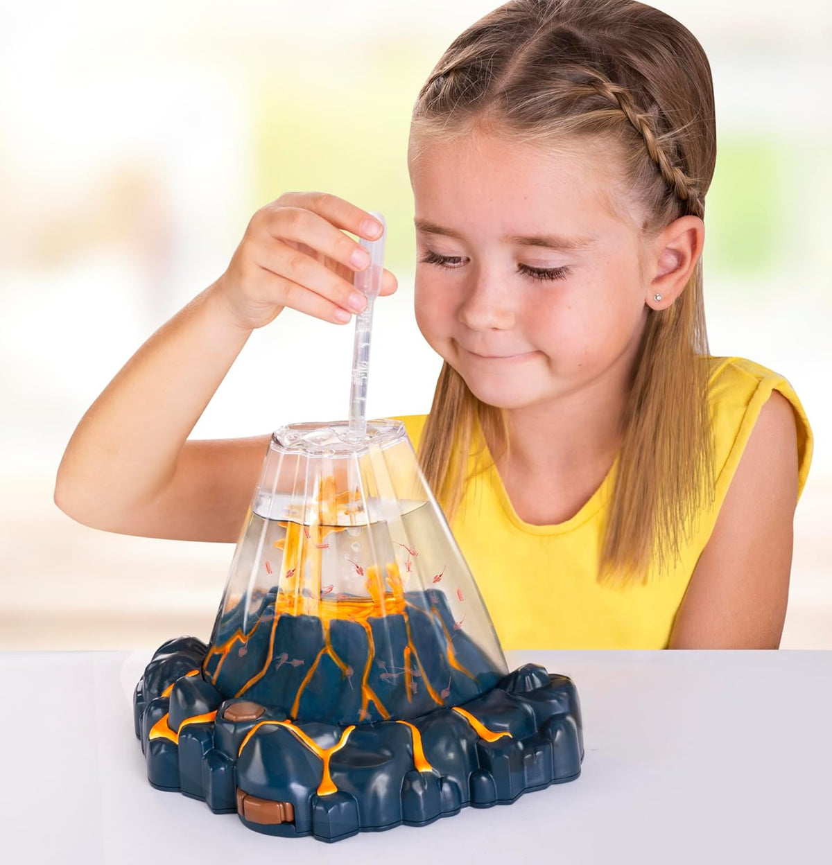 Animagic Aqua Dragons Volcano | Construye un ecosistema acuático, mira cómo las mascotas prehistóricas eclosionan y crecen | Kit de ciencia con tanque de luz LED | Incluye dragones acuáticos rojos exclusivos | A partir de 6 años