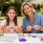 VERTOY Kit de fabricación de pulseras de la amistad para niñas, juguetes populares para niñas de 7, 8, 9, 10, 11, 12 años o más, suministros de actividades para hacer pulseras de artes y manualidades