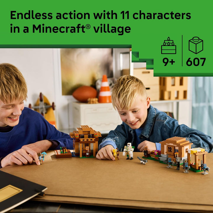 LEGO Minecraft Ataque a la aldea Evoker 21596 | Juguetes de constru...