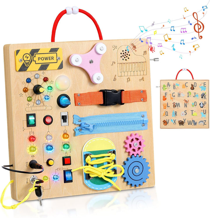 MoKo Busy Board Montessori Juguetes para niños de más de 3