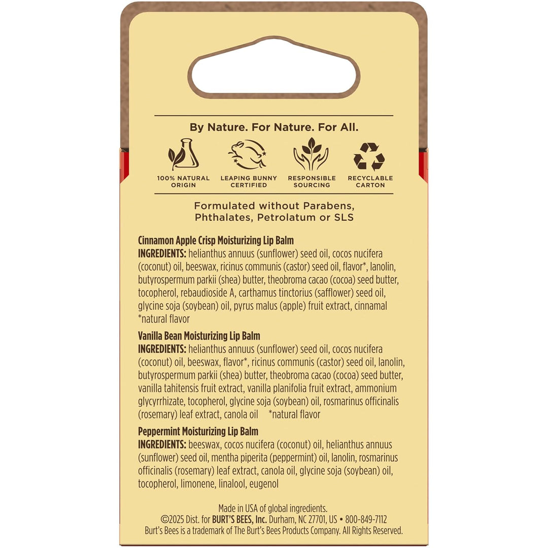 Burt's Bees Winter Wonders - Juego de bálsamo labial, cuidado d...