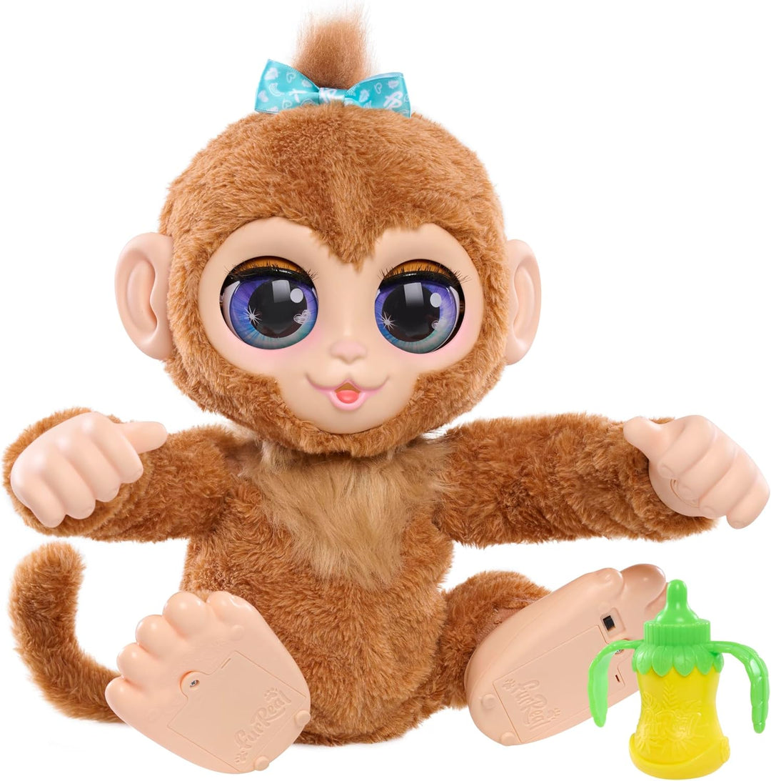 FurReal Peanut El Mono Juguetón Interactivo, Peluche Realista de 15...