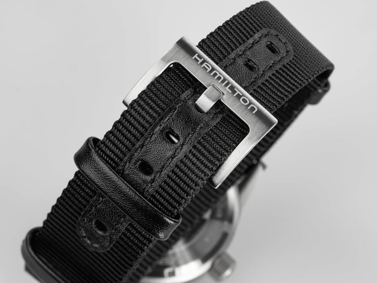 Hamilton Khaki Field Reloj mecánico para hombre, caja de acero inoxidable