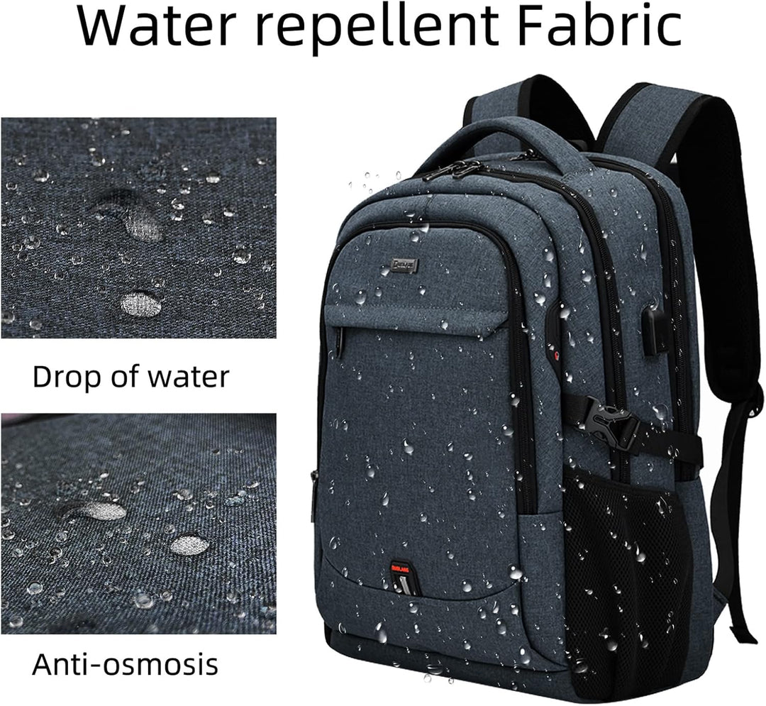 DUSLANG Mochila para portátil de 17 pulgadas para viajes, resistent...