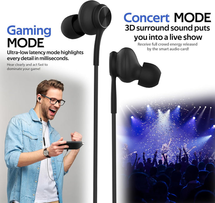 GWVTJQ Auriculares con cable USB-C intrauriculares, con 3 años de g...
