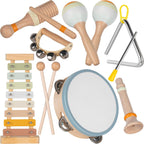 Stoie's Instrumentos musicales de madera para niños pequeños co...