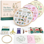 Bradove Beginner Embroidery Kit para Adults y Kids