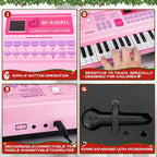 Kids Piano teclado, 61 Key Portable Electronic Piano con Teaching Mode