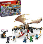 LEGO NINJAGO - Figura de acción de Egalt the Master Dragon, juego de batalla de juguete de héroe con 5 minifiguras ninja para juego grupal o independiente, idea de regalo de juguete de dragón para