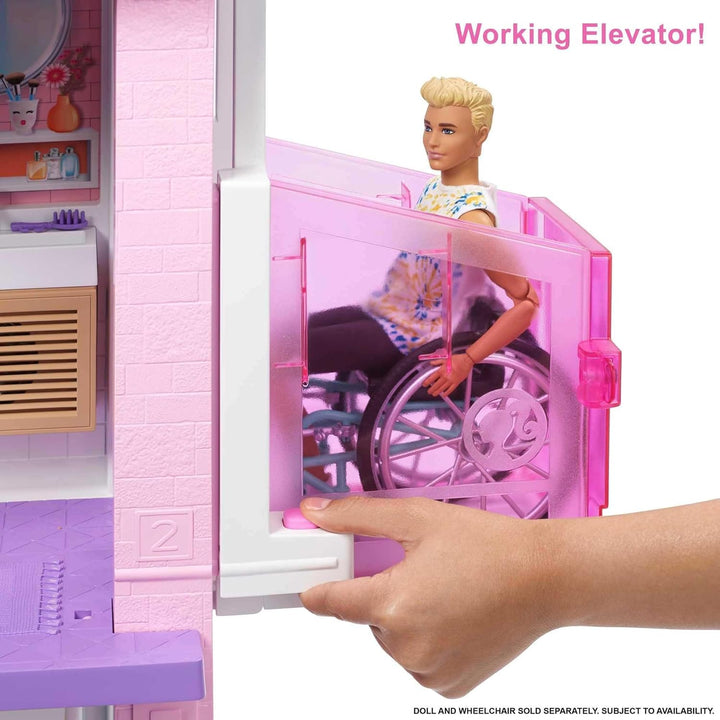 Barbie DreamHouse versión 2,021 \u2013 Casa de muñecas grande (3.75...