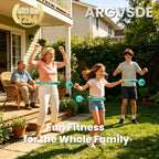 Infinity Hoop,2 en 1 Adjustable Fitness Hoop para Women Beginners