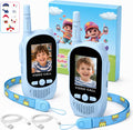 Walkie Talkies de video para niños, paquete de 2 walkie talkies recargables con cámara y pantalla, radios bidireccionales de largo alcance para acampar en interiores y exteriores, regalos para niñas y