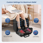 COMFIER Masajeador Shiatsu para pies y pantorrillas con calor, otomano 2 en