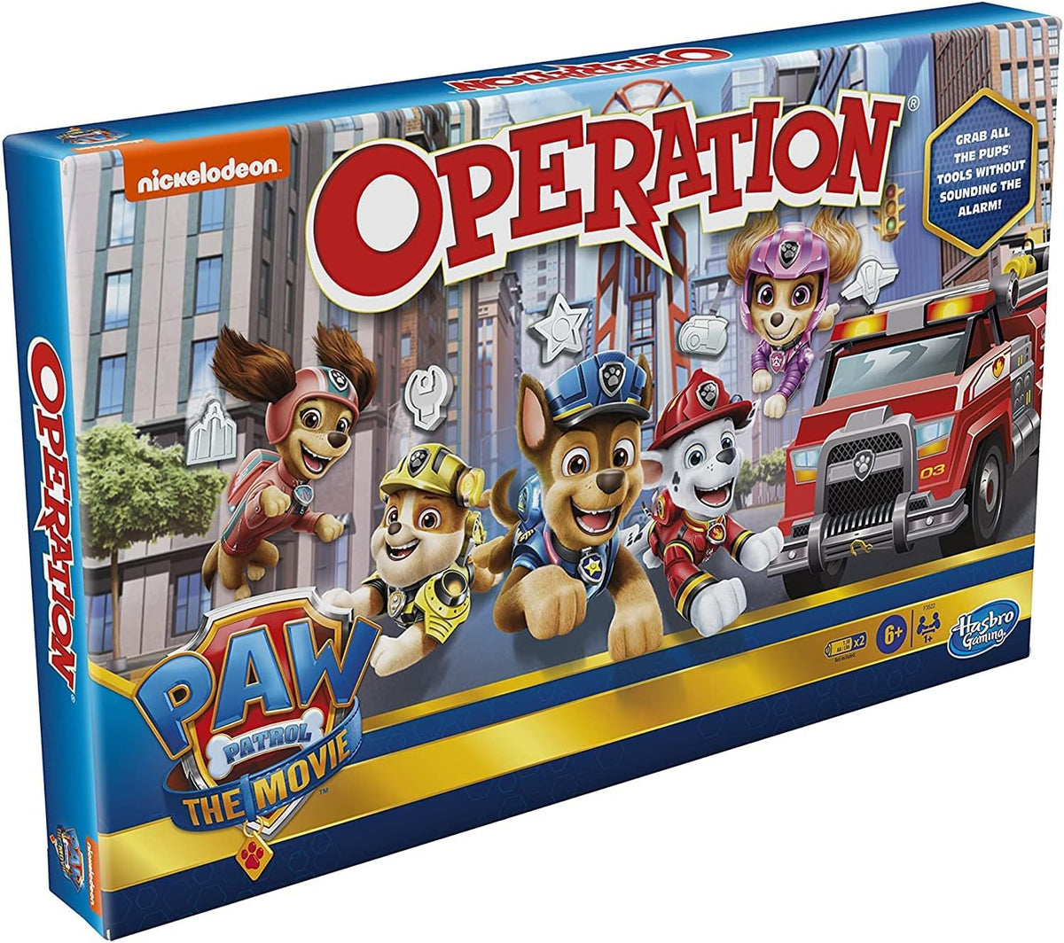 Operation Game: Paw Patrol The Movie Edition Juego de mesa para niños de 6 años en adelante, juego de Paw Patrol de Nickelodeon para 1 o más jugadores
