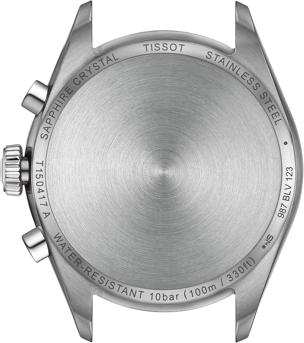 Tissot PR 100, cronógrafo de cuarzo suizo, 1.575 in, esfera azul, reloj para hombre