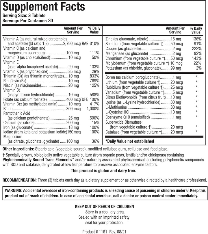 BIOTICS RESEARCH Bio-Multi Plus - Fórmula multivitamínica\/mineral...