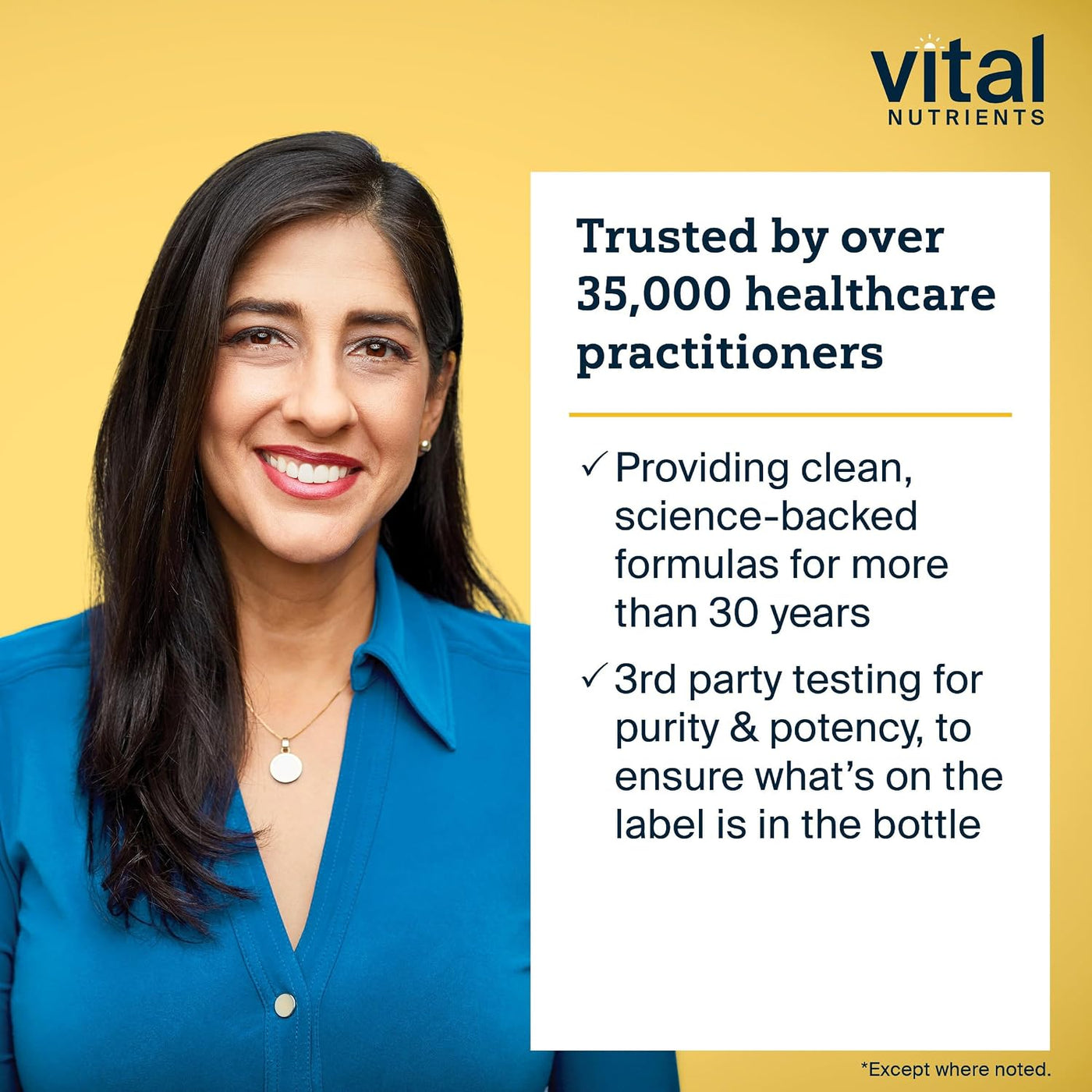 Vital Nutrients - Multi-Nutrientes con Hierro y Yodo - Fórmula Inte...
