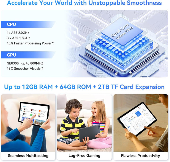 Tablet Android 16 de 10 pulgadas, tableta Android 16 con Gemini AI,...