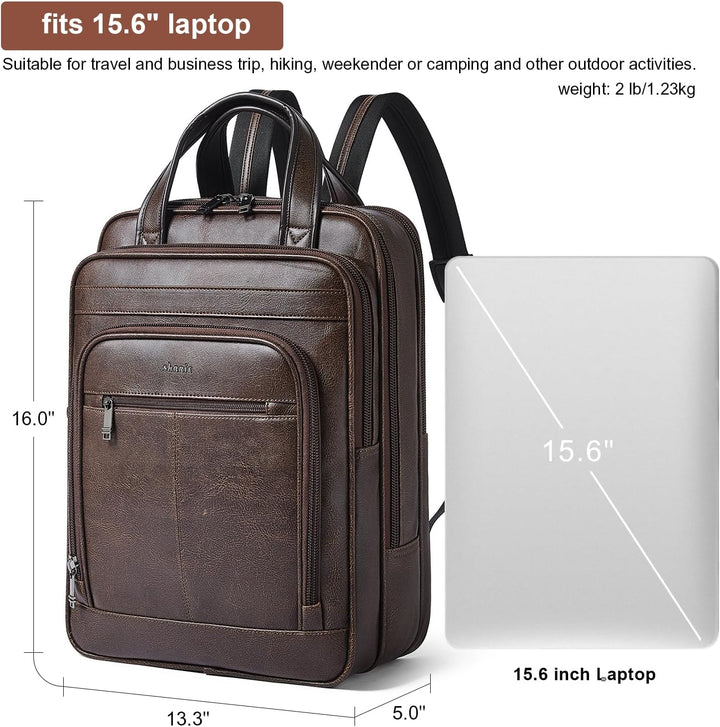 Shrrie Mochila para laptop de 15.6 pulgadas, maletín de trabajo de...