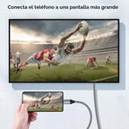 Cable USB C a HDMI 2.1, 6 pies, 8K a 60 Hz 4K a 120 Hz, Thunderbolt 4/5 a HDMI, tipo C compatible con MacBook Pro M4, M3, iPad, iPhone 16Pro, HDCP 2.3 y HDR10, 48 Gbps