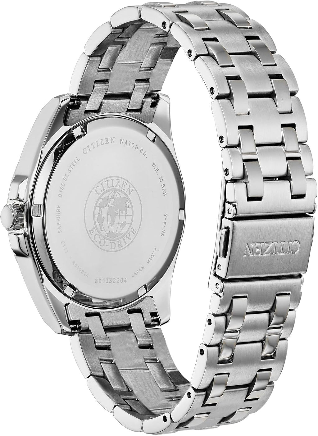 Citizen Reloj clásico Peyton Eco-Drive de 3 manecillas para hombre, fecha, cristal de zafiro, marcadores de diamantes