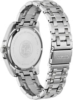 Citizen Reloj clásico Peyton Eco-Drive de 3 manecillas para hombre, fecha, cristal de zafiro, marcadores de diamantes