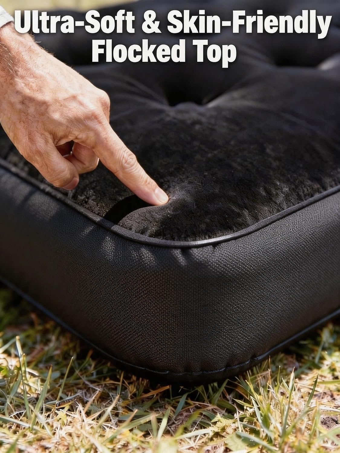Umbrauto - Colchón de aire con bomba incorporada para cama de camión de tamaño completo corto de 5.5-5.8 pies, colchón de aire inflable para acampar con bomba recargable inalámbrica para tienda de