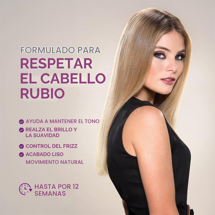 KATIVA Kit de alisado brasileño (rubia), 12 semanas de uso doméstic...