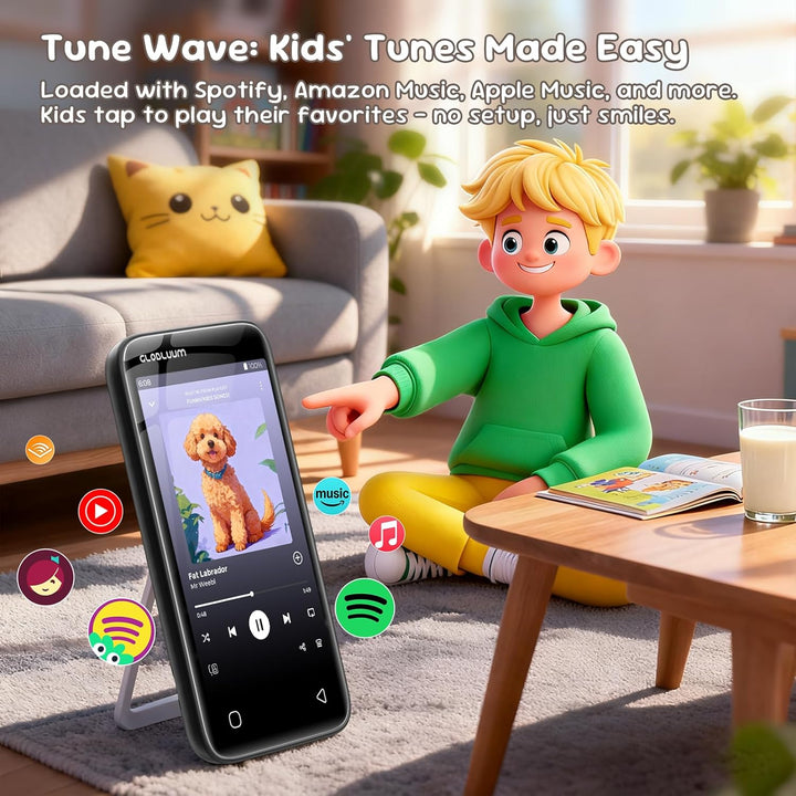 Reproductor de MP3 para niños, controles parentales, 16 GB, compati...