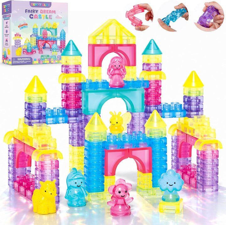 Gummy Bloc 33 bloques de construcción sensoriales para niños pequeñ...