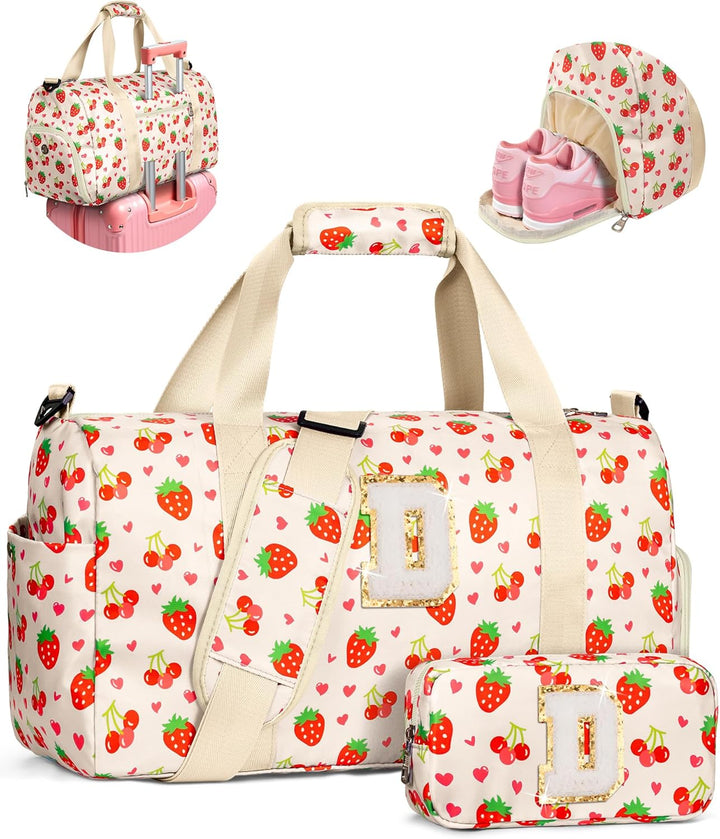 Elilier Regalos para niñas, bolsa de lona inicial para niños, linda...