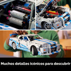 LEGO Technic 2 Fast 2 Furious Nissan Skyline GT-R (R34) Coche - Kit de bricolaje y juego de construcción para adultos - Modelo coleccionable de corredor callejero con función de derrape - Regalo para