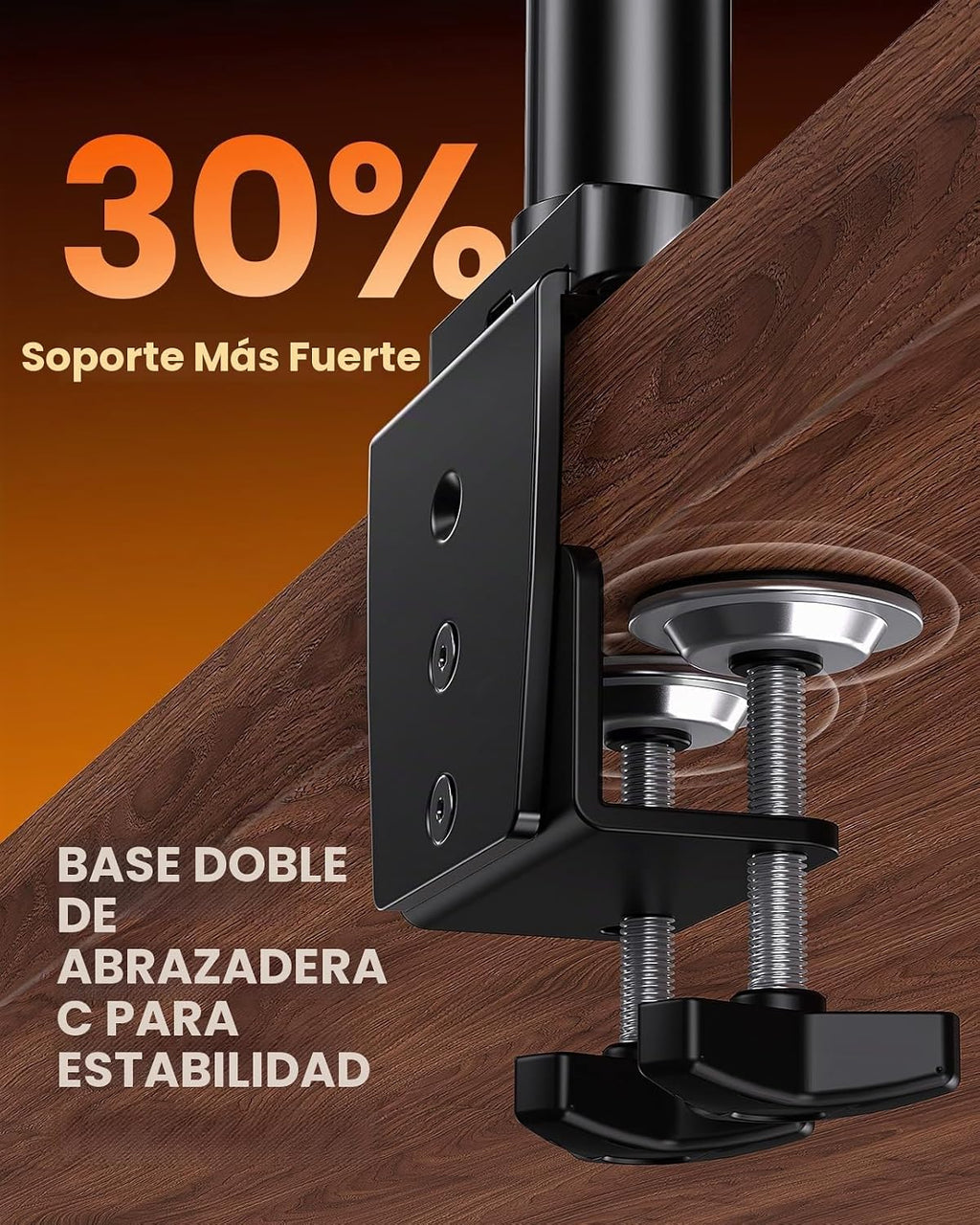 ErGear Soporte Triple para Monitores de 13 a 32 Pulgadas, 19.8 lb por Brazo