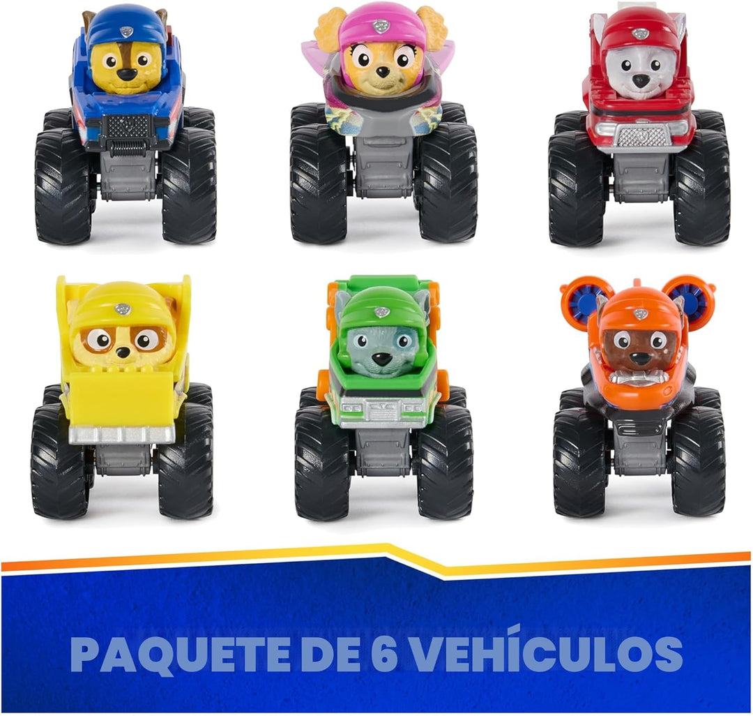 Paw Patrol: Rescue Wheels, Escuadra de Cachorros Corredores de 6 Pi...