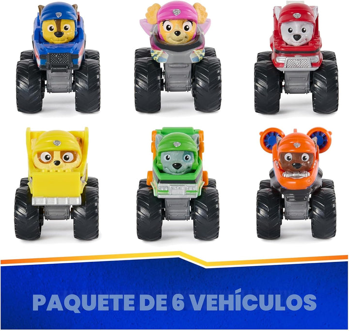 Paw Patrol: Rescue Wheels, Escuadra de Cachorros Corredores de 6 Pi...
