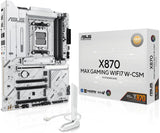 ASUS X870 MAX GAMING WIFI7 W AMD AM5 ATX Placa base, PCB blanco de...