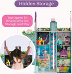 Gabby's Dollhouse Purrfect Playhouse de Delta Children - Cuenta con sonidos y orejas iluminadas - Incluye 20 accesorios - Se adapta a muñecas de 8 pulgadas - Regalo de ensueño para juegos de simulación para niños de 3 años