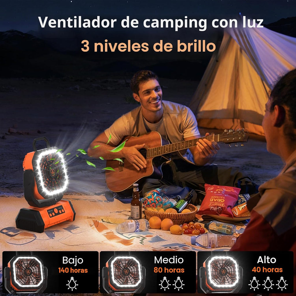Honesorn - Ventilador recargable portátil de 20000 mAh de 11 pulgad...