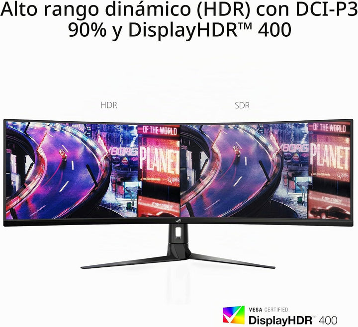 Asus ROG Strix XG49VQ - Monitor curvo FreeSync para juegos de 49 pu...